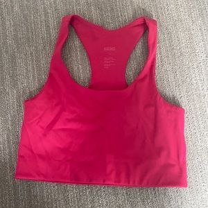 Medium pink Paloma top from Girlfriend Collective
